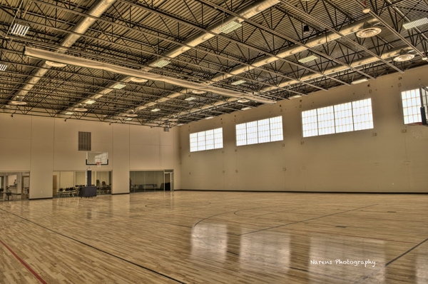Alternate view of Athletico Center hardwood courts
